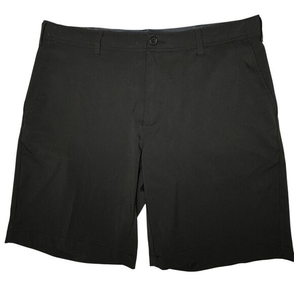 BCG Sz 36W Black Performance Shorts Men UPF 30 Stretch Golf Pockets Wicking - Picture 1 of 13